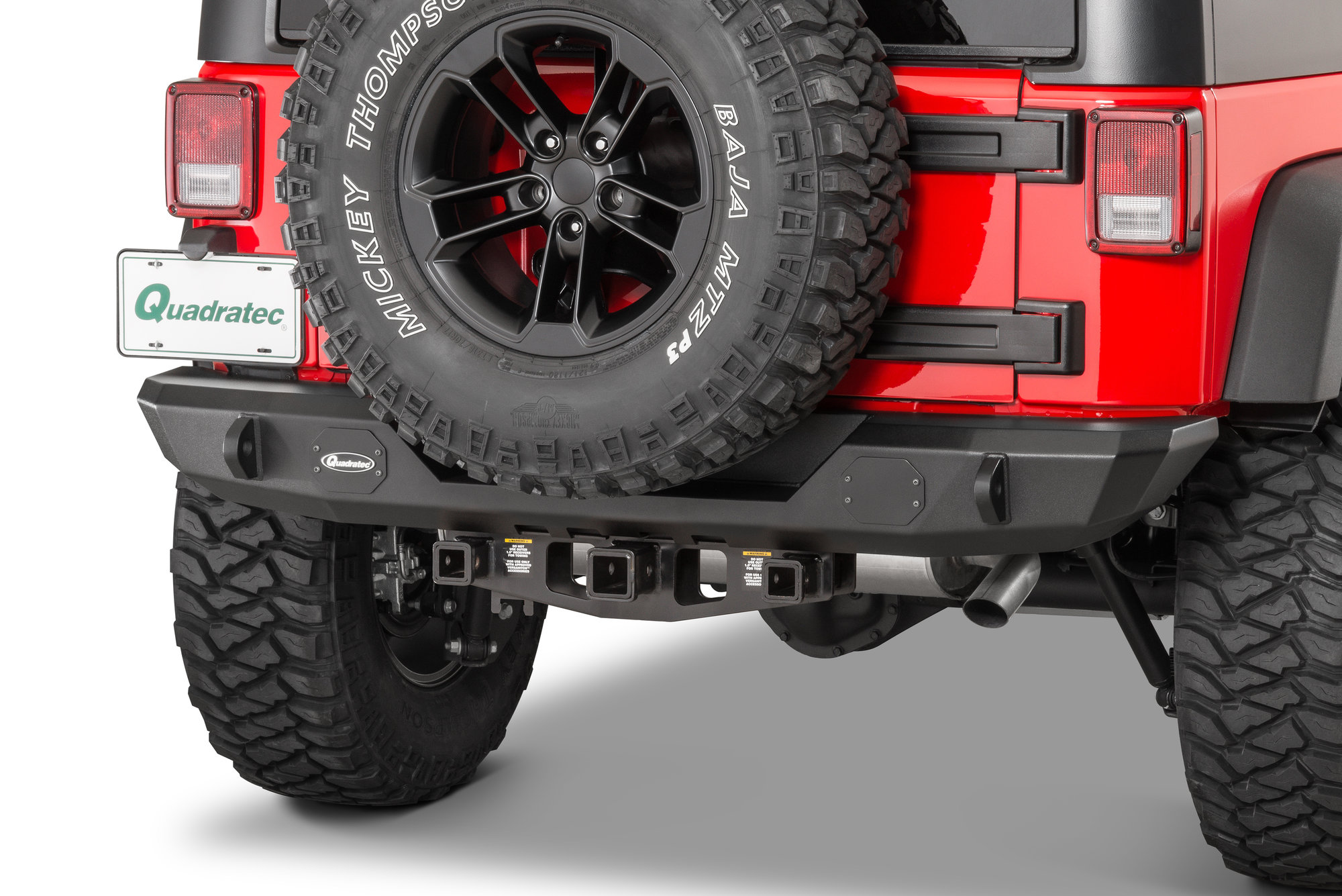 Quadratec Mid Width Rear Bumper for 0718 Jeep Wrangler JK
